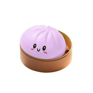 lot 6172 image: Dumplings Squishy Mystery Dumplings Squishy Stress Balls Fidget Sensory Toy Soft Squeeze Decompression Dough (Purple)