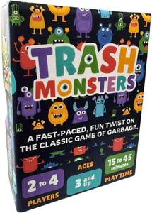 lot 8267 image: Big Monster Games Trash Monsters - Card Game, Easy Number Sequencing Game with Fun Monsters  Ages 3 and up  Kids & Family Nights  Simple to Learn