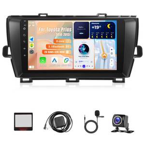 lot 11363 image: KuTaiTai Car Stereo Radio for Toyota Prius 2010-2015 with Apple Carplay Android Auto - 9 IPS Touchscreen Car Head Unit Replacement with GPS BT WiFi FM SWC Mirror Link Backup Camera - 2G32G (J.B.L)