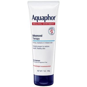 lot 12177 image: Aquaphor Healing Ointment Skin Protectant for Dry  Cracked  Irritated Skin  Fragrance Free  7 oz