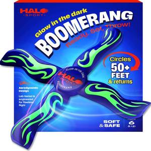 lot 12280 image: Halo Sport Boomerang for Kids & Adults - 8 9 10 11 12 Year Old Boy Gifts - Sports and Outdoor Toys for Kids 8-12 - Boys Birthday Gifts Ages 8-10 - Outside Fun Toy - Glow-in-the-Dark