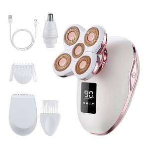 lot 12281 image: UPTARD Womens Electric Razors for Women Legs Pubic Facial Hair Removal 2 in 1 Womens Electric Shaver for Women,Bikini Trimmer for Lady,Waterproof (5D) (Missing Pieces)