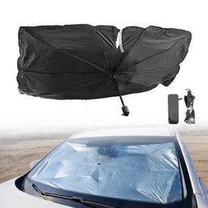 lot 12353 image: 2026 Windshield Sun Shade Umbrella, Ultraviolet Protective Film and Heat Insulation Film, Emergency Rain Shield & Dashboard Protector, for Auto Windshield Covers Trucks Cars (59 in)