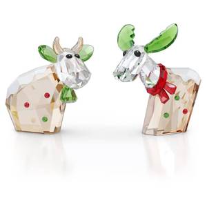 lot 12361 image: Swarovskis Mo & Ricci Ornament, Clear, Red and Green Crystals from the Mo & Ricci Collection