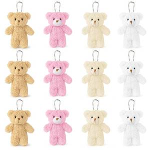 lot 12403 image: Sealive 12 Mini Teddy Bears for Baby Shower, Tiny Plush Toys for Flower Bouquets, Bear Keychain Crafts, Small Stuffed Animals Bulk for Gift Baskets, Wedding Favors, Party Supplies & DIY Projects