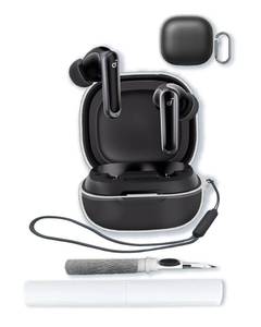lot 12407 image: Case for Soundcore P40i by Anker Wireless Earbuds,Soft Protective,Shockproof,BOVUGAC High Transparency TPU Case Cover for Anker Soundcore P40i with Keychain & Cleaning Kit & Lanyard-Clear