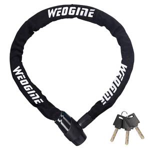 lot 12419 image: Bike Chain Lock, Heavy Duty Anti-Theft Bicycle Chain Lock, 2.72 Ft Security Bike Locks with 3 Keys, Waterproof Lock Chain for Bike, Bicycle, Scooter, Motorcycle, Door, Gate, Fence