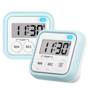 lot 12420 image: Timer, Kitchen Timers for Cooking Classroom Timer for Kids Teachers Digital Magnetic Timers 2 Pack, Blue