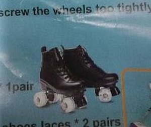 lot 13055 image: Roller Skates with Flash Laces and Accessories