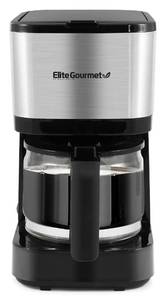 lot 13071 image: Elite Gourmet EHC9420 Automatic 5-Cup Brew & Drip Coffee Maker with Pause N Serve Reusable Filter, OnOff Switch, Water Level Indicator