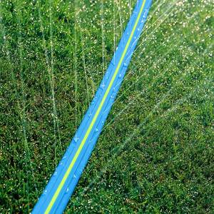 lot 13086 image: Winisok Upgrade Flat Sprinkler Soaker Hose for Garden 100FT, Heavy Duty 3-Tube Lawn Irrigation Hose with Landscape Stakes, No-Kink Flexible Watering Hose for Yard, Plants (50FT x 2packs)