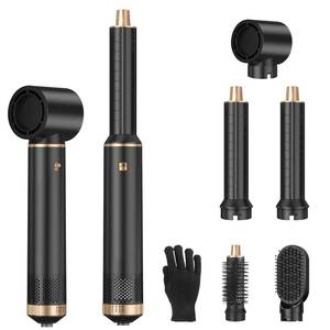 lot 13096 image: Sendowtek Hot Air Styler Brush Set for Women 5 in 1, 800W 3 Level Temp Hairdryer Comb for Rotating Curling Straightening Volumize Auto Wrap Curler Multi-Styler Hair Styling Tools for Multi Hair Home