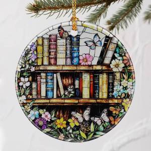 lot 14107 image: Enchanting Book Christmas Ornaments Christmas Tree Ornaments & Holiday Decor �� Perfect Holiday Presents & Gift Ideas for Friends, Coworker, Family, Book Lover, and Literary Lover (Variety Pack of 4)