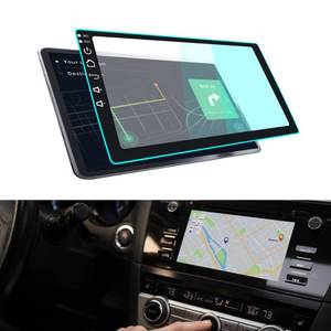 lot 14115 image: Lecctso Car Navigation Screen Protector, Car Screen Tempered Glass Protector, Car Touchscreen Protector, Car Interior Accessories Universal for Most Cars (black edge blue ray, 9inches)