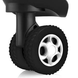 lot 14175 image: IRAINSUN 8 Pack Luggage Wheel Covers for 8-Spinner Suitcase, Black