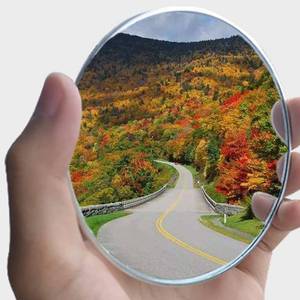 lot 14196 image: ESreake 2PCS Large Stick-on Convex Blind Spot Mirror, 3.75 HD Glass Big Round Convex Rear View Mirror, Strong Adhesive for Car, Van, SUV and Trucks (3-34(95mm), Frameless)