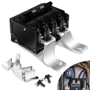 lot 14204 image: #MBK200 200 Amp 2-Pole Main Breaker Conversion Kit, Compatible with Siemens EQ Load Centers, 120240 VAC, OverloadShort-Circuit Protection, Replacement Part EQ9685