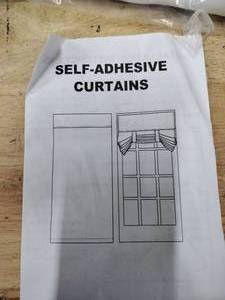 lot 14206 image: Self-Adhesive Curtains
