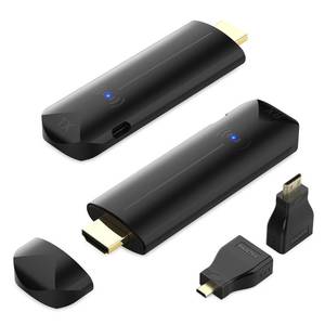 lot 14209 image: Wireless HDMI Transmitter and Receiver, 328FT100M,Plug & Play,5G2.4G,4K Decode 1080P Output,Portable Wireless HDMI Extender Kit for Game,Meeting,Home Theater, Streaming to Monitor from LaptopTV Box