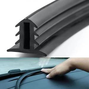 lot 14213 image: Hugwits Car Dashboard Seal Strip, 2M6.56Ft Cuttable Rubber Center Console Soundproof Dustproof Sealing Strip, Universal Dashboard Gap Seal Trim (Black)