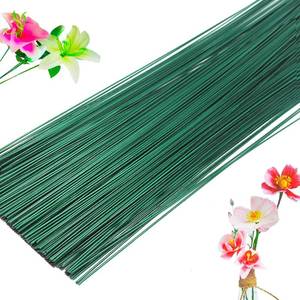 lot 14221 image: Jgalnim 300 PCS 22 Gauge Floral Flower Stem Wire,16 Inches Florals Stem Wire Flower Arrangements,Floral Wires for Florist Flowers Arrangement Bouquent Stems Wrapping and DIY,Dark Green