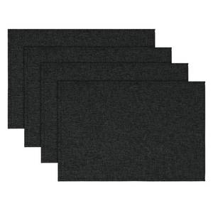 lot 14234 image: Artoid Mode Black Placemats Set of 4, 12x18 Inch Halloween Washable Holiday Table Mats for Party Kitchen Dining Decoration
