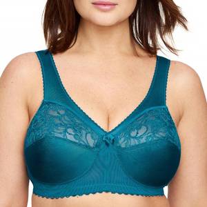 lot 14253 image: Full Figure Plus Size MagicLift Original Support Bra Wirefree #1000 Dark Teal