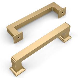 lot 14285 image: Amerdeco 10 Pack Champagne Bronze Cabinet Pulls 3-34 Inch(96MM) Hole Centers Kitchen Cabinet Handles Cabinet Hardware Kitchen Handles for Cabinets Cupboard Handles Drawer Pulls ZH0019