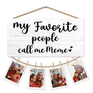 lot 14292 image: CGBHW Best Meme Gifts Picture Frame Photo Holder for Wall, Mothers Birthday Gifts for Nana Grandma, Thank You Nonnie Grandmother Gift from Grandchildren Grandkids Hanging Photo Display