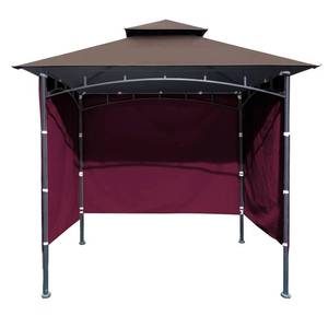 lot 17301 image: SCOMANAGE 1PCS Grill Gazebo Replacement Canopy Sidewall, 5x8 Outdoor Waterproof BBQ Gazebo Canopy Sunwall for Backyard, Garden and Yard, Canopy ONLY, Burgundy