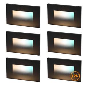 lot 17327 image: CLOUDY BAY 12V Low Voltage 3 Color Indoor and Outdoor LED Step Light,3000K4000K5000K Deck Lights,Stair Light,Wet Location,Black(Low Voltage Transformer is Required)