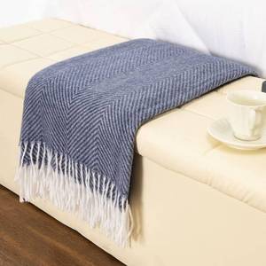 lot 18250 image: Gealaek Decorative Herringbone Faux Cashmere Throw Blanket Navy Blue Cheveron Fringe Lightweight Fuzzy Soft Cozy Throws for Sofa Bed Farmhouse Throw Blanket 50 x 60