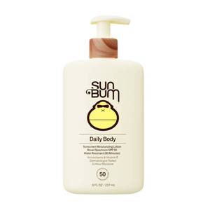 lot 18257 image: Sun Bum Daily SPF 50 Sunscreen Body Lotion - Broad Spectrum Moisturizing Sunscreen with Vitamin E - Vegan and Hawaii 104 Act Compliant (Without Octinoxate & Oxybenzone) - Dermatologist Tested - 8 oz