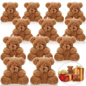lot 18266 image: Sotiff 12 Pcs Mini Plush Bear Bulk 4 Inch Stuffed Bears Soft Tiny Animal Doll DIY Keychains Gifts for Volunteer Graduation Baby Shower Party Favors(Brown)