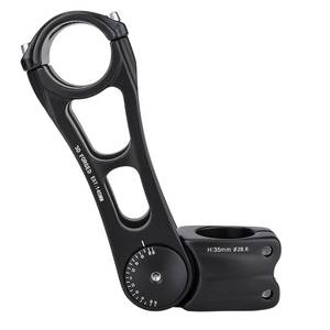 lot 18279 image: CXWXC Adjustable MTB Stem 31.8mm 70 Degree - 90110145mm Bike Stem Riser for Handlebar - Aluminum Alloy Mountain Bike Handlebar Riser Extender for MTB Road City Bike Bicycle (31.8 x 145mm)