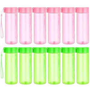 lot 19865 image: Jingmore 12 Pcs Water Bottles Bulk 17 oz Plastic Sports Water Bottles for Adults Reusable Waters Bottle for Gym Travel Birthday Decoration