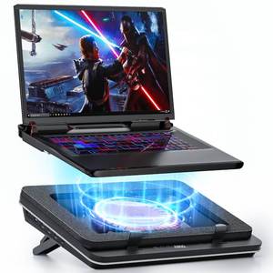 lot 19889 image: IETS GT600 Laptop Cooling Pad Equipped with Gigantic Turbo-Fan��5.5inch Diameter��,Sealed Foam for Rapid Cooling Gaming Laptop,14.1-19.3 inch Laptop Cooler with 3-Port USB Hub,Dust Filter,Touch Start