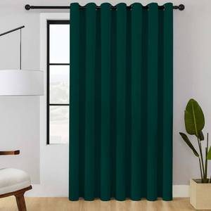 lot 19901 image: ChrisDowa Room Divider Curtain 96 Inches Long, Wide Blackout Sliding Door Curtain for Bedroom, Room Darkening Privacy Window Curtain for Patio Door (1 Panel Set, Forest Green, 100 x 96 Inch)