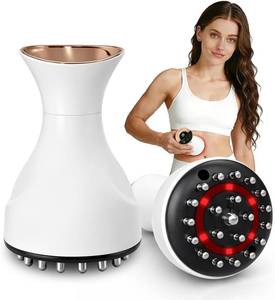 lot 19907 image: VISEWI Lymphatic Drainage Massager & Anti-Cellulite Massage Tool, Body Contouring Device for Legs, Arms & Stomach, Supports Smoother Skin, with Gentle Warming (Used)