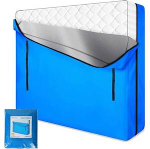 lot 19941 image: MorTime Mattress Bags for Moving and Storage, Zippered Mattress Storage Bag with 8 Strong Carrying Handles, Reusable Mattress Protector Cover Moving Supplies (King)
