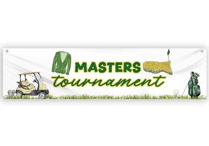 lot 20026 image: Masters Party Decorations Golf Banner Flag 2 X 8 Ft, Funny Masters Flags for Indoor Outdoor Wall House Yard,Golf Party Decorations