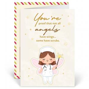 lot 20050 image: Nurse Thank You Cards With Envelopes Nurse Appreciation Gift, Thank You Card For Medical Staff, Thank You Card for Healthcare Medical Staff, Nursing School & Medical School Graduation Card