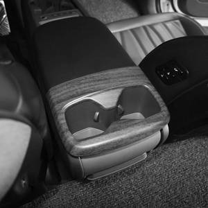 lot 20077 image: YOUTOOCAR Wood Grain Rear Center Console Cup Holder Trim Cover Compatible with Kia EV9 2024-2026 Accessories(B)