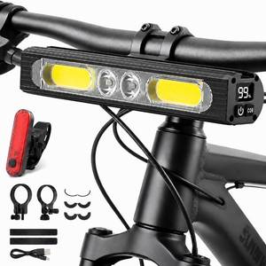 lot 20082 image: TioyFiuy Bike Lights for Night Riding, 1200 Lumens Aluminum High & Low Beam Bicycle Lights, 83 Modes USB-C Rechargeable IPX6 Waterproof Ebike Headlight with Taillight for MTB, Off-Road & City Riding