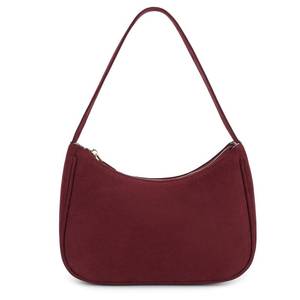 lot 20085 image: CYHTWSDJ Shoulder Bags for Women, Cute Hobo Tote Handbag Mini Clutch Purse with Zipper Closure (Suede-Cherry)