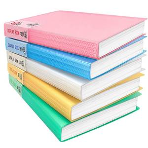 lot 20098 image: 5 Pack 60-Pocket Binder with Plastic Sleeves, A4 Display 60 Pages with Clear Sheet Protectors, Portfolio Presentation Book for Artwork, Document Organizer Binder
