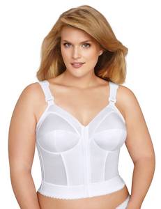lot 20103 image: Exquisite Form womens Exquisite Form Fully Womens Front Close Longline Posture #5107530 Bra, White, 38C US