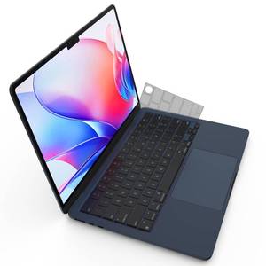 lot 20141 image: Premium Ultra Thin Keyboard Cover Protector, Compatible with 2025-2021 M5M4M3M2M1 ProMax MacBook Pro 1416, M4M3M2 MacBook Air 1315, US Layout, Surround Touch ID