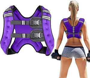 lot 1887 image: Prodigen Running Weighted Vest - Purple 16lbs