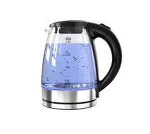 lot 1891 image: SC-303 Glass Electric Kettle 2.0L with Blue LED Light